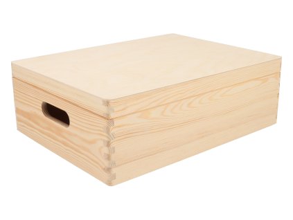 327 3 dreveny box s vikem 40 x 30 x 14 cm